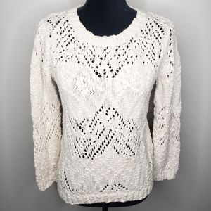 WD.NY crochet knit sweater